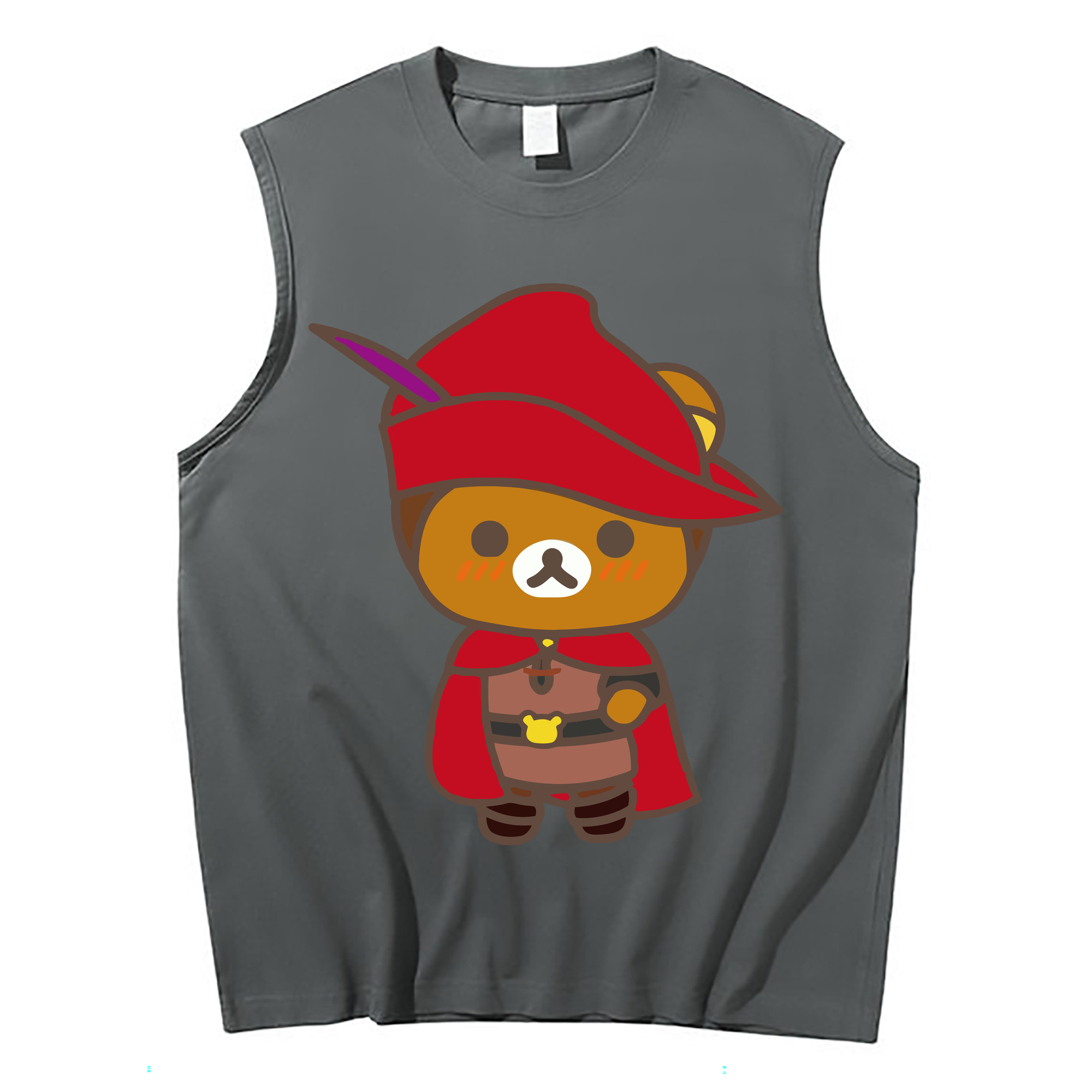 （画像用） リラックマ リラックマ キイロイトリ Rilakkuma Korilakkuma Kiiroitori コットン100％タンクトップ（フロントプリント）
